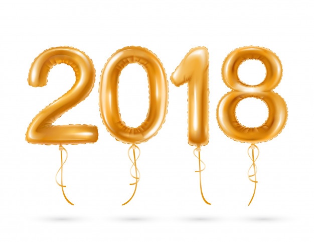 balloner med 2018 logo